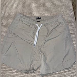 Khaki Shorts Water Resistant Elastic Waist